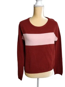 Anthropologie Saturday Sunday Pullover Block Color Sweater M Polyester Blend - Picture 1 of 10