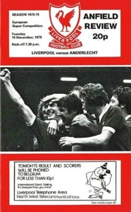* 1978 SUPER CUP FINAL- LIVERPOOL v ANDERLECHT * - Picture 1 of 1