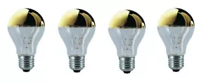 4x Osram Kopfspiegellampe vergoldet E27 40W warmweiß EEK:G (Spektrum A-G) - Bild 1 von 2
