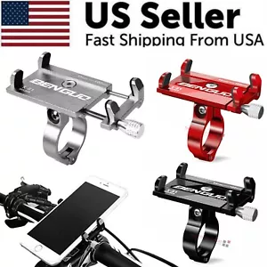 Aluminum Motorcycle Bike Bicycle Holder Mount Handlebar For Cell Phone GPS US - Picture 1 of 22