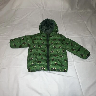 Chaqueta para niños pequeños John Deere - Talla 2T - Con capucha - Frente con cremallera - Tractores Foto 1 de 4