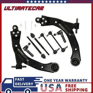 Front Lower Control Arms w/ Sway Bar Tie Rod For Chevy Cobalt HHR Pontiac G5 - Picture 1 of 16