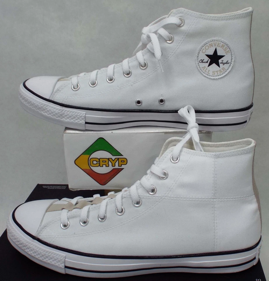 Nuevos zapatos veganos Converse Chuck CTAS Pro Hi blancos negros para hombre 13 precio de venta sugerido por el fabricante $70 170131F Foto 1 de 4