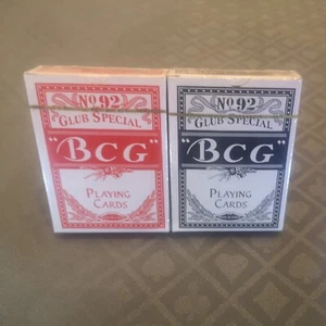 PLAYING CARDS CLUB SPECIAL No.92 1 RED / 1 BLUE - Picture 1 of 4