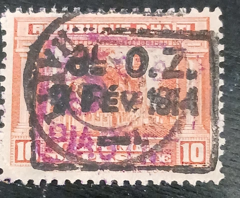 HAITI 1914 10c,overprinted "GL OZ" Cover