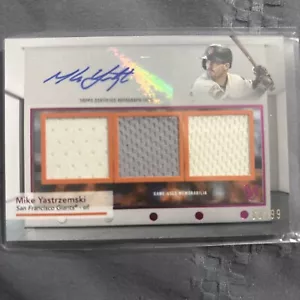 Topps Museum Collection 2024 Mike Yastrzemski #SWTRA-MY Triple Relic Auto /99 - Picture 1 of 2