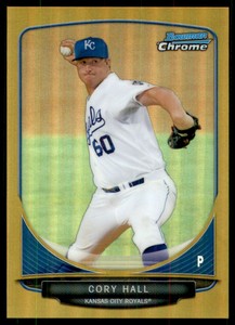 2013 Bowman Chrome Prospects Gold Refractors #BCP26 Cory Hall /50 