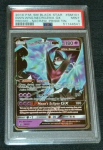 Holo Foil Dawn Wing Necrozma GX # SM101 Promoción Prisma Estaño Pokémon PSA 9 COMO NUEVO - Imagen 1 de 1