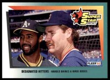 1992 Fleer Harold Baines/Wade Boggs Baseball Cards #707
