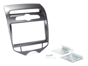 para Hyundai ix20 JC con aire acondicionado automático coche radio cubierta doble DIN negro mate - Imagen 1 de 2