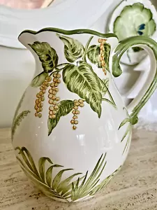 Beautiful Pitcher by Maxcera, Palm And Fern - Picture 1 of 8