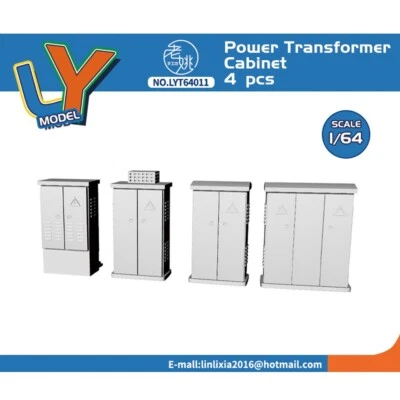 Yao's Studio 1/64 Power Transformer Cabinet For Model Railroads Display Prop - Image 1 of 4