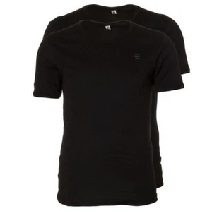 G-Star Herren Raw Base Crew Doppelpack Basic T-Shirt schwarz D07205 124 990 - Bild 1 von 9