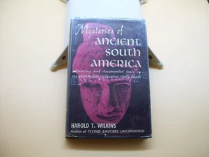 1956 Mysteries Of Ancient South America Harold Wilkins HC Book First USA Edition - Foto 1 di 12