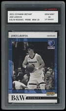 JAKE LARAVIA 2022-23 PANINI INSTANT B&W ROOKIES 1ST GRADED 10 NBA ROOKIE CARD RC
