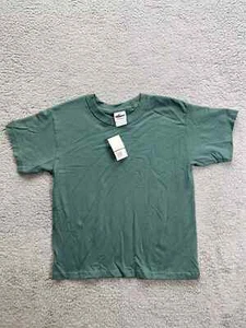 Gildan Blank Youth T-Shirt Size Small Green - Picture 1 of 3