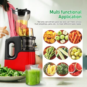 Slow Juicer Machine Electric Cold Press Juicers Fruit Veg 1000ml Juice Capacity - Picture 1 of 20