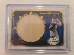 2014 Topps Museum Collection Momentous Material Bat Relic Zack Wheeler 3/10 Mets - Picture 1 of 2