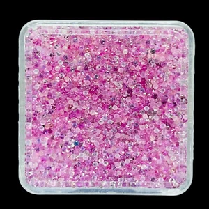 1000 Pcs Natural Pink Sapphire 0.8mm Round Cut Loose Gemstones Wholesale Lot - Picture 1 of 10