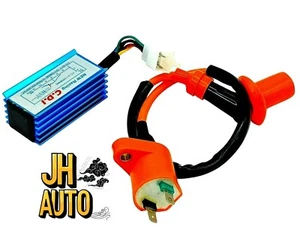 UPGRADED CDI IGNITION COIL SPARK PLUG 50cc-150cc PIT DIRT BIKE ATV SCOOTER NEW - Bild 1 von 3