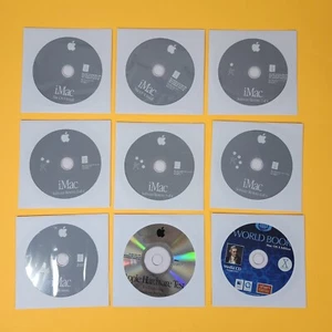 Apple Software Lot of 9 CDs 2002 OS 9 OS X Install Restore iMac G4 Test Discs - Picture 1 of 15