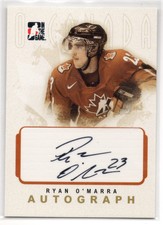 2007-08 ITG IN THE GAME AUTOGRAPH 07/08 RYAN O'MARRA TEAM CANADA #A-RO (Di5)