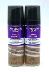 2 PACK - CoverGirl + Olay Simply Ageless 3-in-1 Foundation 1.0 oz - Soft Sable - Picture 1 of 1