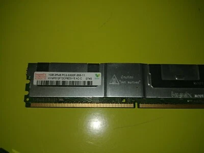 HYNIX 4Gb (4 X 1Gb) 2RX8 PC2-5300F-555-11 DDR2 ECC HYMP512F72CP8D3-Y5 - Image 1 of 2