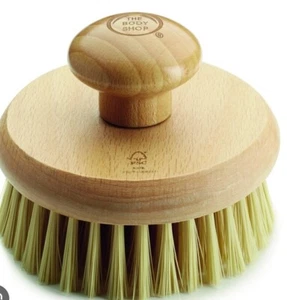 The Body Shop Cactus Wooden Round Dry Exfoliating Skin Brush Wood Discontinued - Picture 1 of 1
