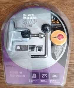 Omni Speaker Mount Stainless Steel Series Satellite SpeakerMount Indoor/Outdoor - Picture 1 of 1