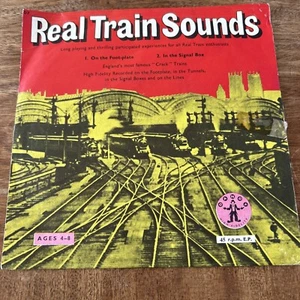Real Train Sounds - EX 7" vinyl EP 78rpm DANDY Records Field Recording - Picture 1 of 4