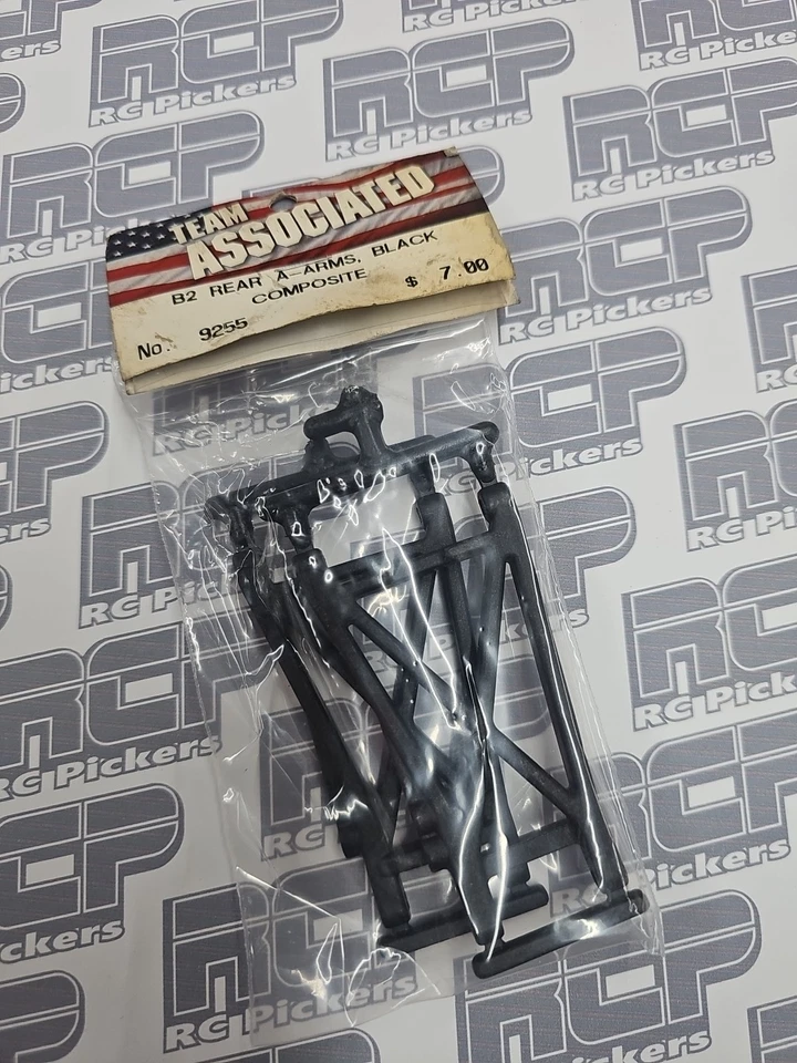 Vintage Team Associated 9255 B2 Rear Arms Black Composite RC10 Graphite (M9) - Image 1 of 1