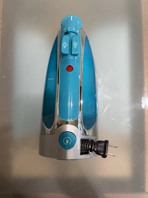 Cable retráctil Sunbeam Steam Master Iron probado funciona 1400 W azul cromo Foto 1 de 4