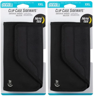 Nite Ize Clip Case Sideways Universal Rugged Holster, XXL - Black (2-Pack) - Image 1 of 4