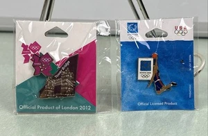 Lote de prendedores Juegos Olímpicos Londres 2012 Tower Bridge Atenas 2004 baloncesto nuevo - Imagen 1 de 5