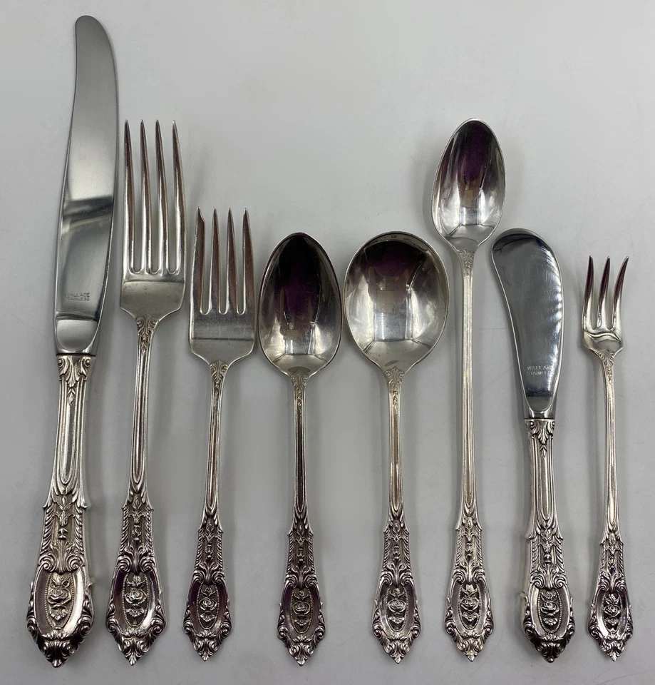 Wallace Rose Point Sterling By the Piece No Monograms - Image 1 of 1