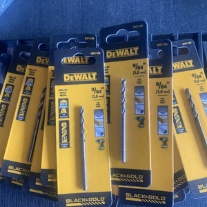 Lotto di 5 - DEWALT 9/64 pollici x 3,5 pollici Punta per trapano nera e oro DW1109 - Foto 1 di 1