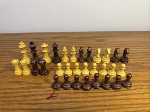 FIDELITY CHESS CHALLENGER CHESS PIECES , COMPLETE 32 PIECE SET - Picture 1 of 8