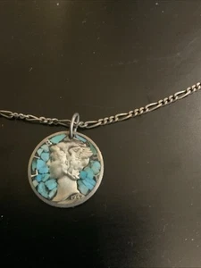 Mercury Dime Pendant Necklace - Picture 1 of 3