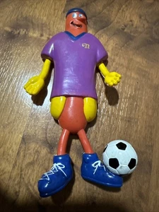 NATHANS HOT DOG RESTAURANT FRANKSTER SOCCER BENDY BENDABLE ADVERTISING CHARACTER - Picture 1 of 3
