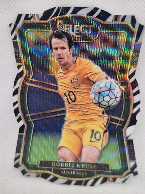 #25/25 Última impresión 1/1 Robbie Kruse Australia Select Panini 2017-18 ZEBRA Prizm Foto 1 de 2