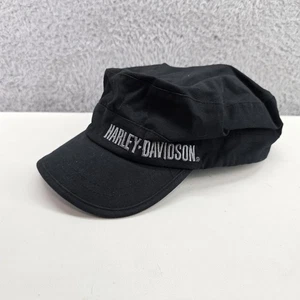 Harley Davidson Hat Womens Y2K Square Grunge Flat Strap Back Biker Painters Hat - Picture 1 of 13