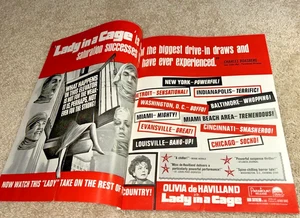 June 15 1964 MOTION PICTURE DAILY Ad -"LADY IN A CAGE" w/ Olivia de Havilland - Picture 1 of 5