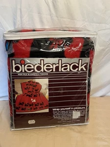 Biederlack Scottish Terrier Scozzesi Cane Reversibile Pile Lancio Coperta 58x73 - Foto 1 di 8