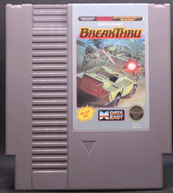 Nintendo NES Breakthru Cartridge Tested & Working w/ Manual & Dust Cover 1987