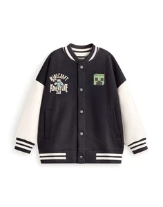 Minecraft Bomberjacke schwarz Creeper Jungen - Bild 1 von 9