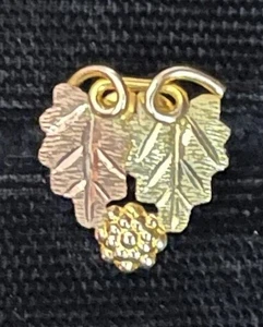 Landstrom's 10K Black Hills leaves Gold Tie Tack Lapel Pin Black Hills SD - Picture 1 of 3