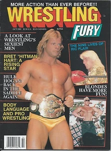 Wrestling Fury Magazine - October 1989 (used) with 4 x 6 Photo and Pencil - Picture 1 of 2