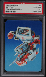 1985 HASBRO TRANSFORMERS RATCHET #4 PSA 10 GEM MINT