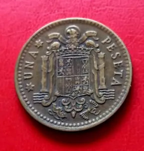 Münze Spanien 1 Peseta 1966*67 KM#796 [1262] - Bild 1 von 2